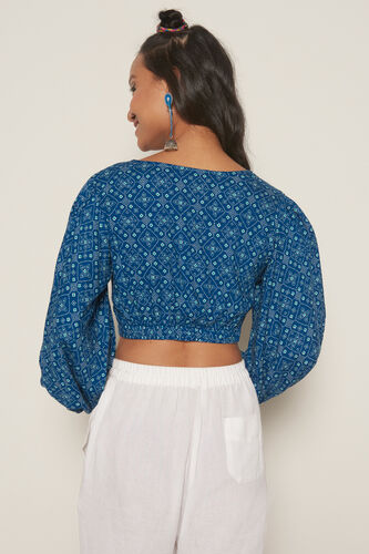 Butterfly Crop Top, Blue, image 5